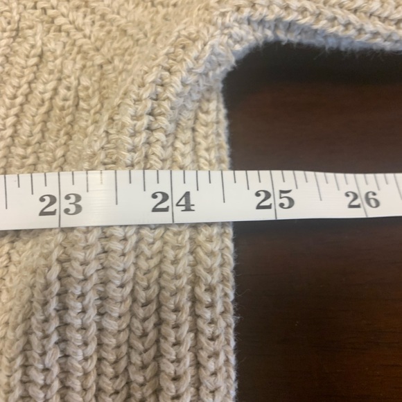 Eddie Bauer L Tall  Heavy Ribbed Knit Fisherman Sweater Outdoor Cream - Picture 10 of 10